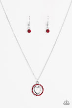 Load image into Gallery viewer, Change of HEART-throb Red Necklace