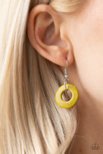 Load image into Gallery viewer, Boardwalk Party Wood Yellow Necklace