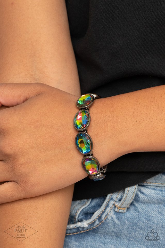 Diva in Disguise Multi/Oil Spill Bracelet