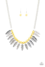 Load image into Gallery viewer, Desert Plumes Yellow Necklace