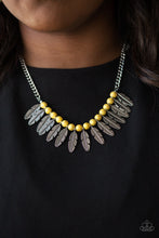 Load image into Gallery viewer, Desert Plumes Yellow Necklace