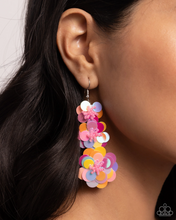 Load image into Gallery viewer, Beaded Bouquet Multi Sequin Earrings