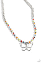 Load image into Gallery viewer, Vibrant Flutter White Necklace