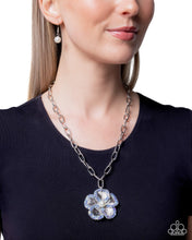 Load image into Gallery viewer, Wallflower Waltz Blue Necklace