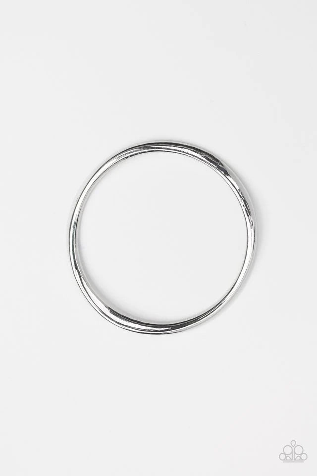 Awesomely Asymmetrical Silver Bangle