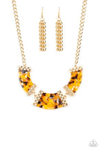 Load image into Gallery viewer, Haute Blooded Acrylic Yellow Necklace