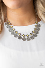Load image into Gallery viewer, Mandala Movement Yellow Necklace