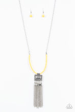 Load image into Gallery viewer, Mayan Masquerade Yellow Necklace