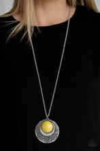 Load image into Gallery viewer, Medallion Meadow Yellow Necklace