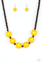 Load image into Gallery viewer, Oh My Miami Yellow Wood Necklace