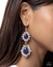 Load image into Gallery viewer, Teardrop Type Blue Earrings