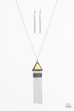 Load image into Gallery viewer, Painted Plateaus Yellow Necklace