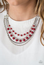 Load image into Gallery viewer, Metro Modest Red Necklace