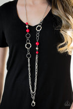 Load image into Gallery viewer, Modern Motley Red Lanyard