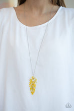 Load image into Gallery viewer, She QUILL Be Loved Yellow Necklace