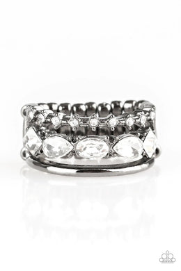 Backstage Sparkle Black Ring