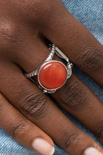 Load image into Gallery viewer, Clairvoyantly Cat’s Eye Orange Ring