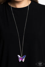 Load image into Gallery viewer, The Social Butterfly Effect Multi/Iridescent Necklace