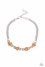 Load image into Gallery viewer, Smitten Sweethearts Orange Bracelet