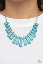 Load image into Gallery viewer, Mojave Empress Blue Necklace
