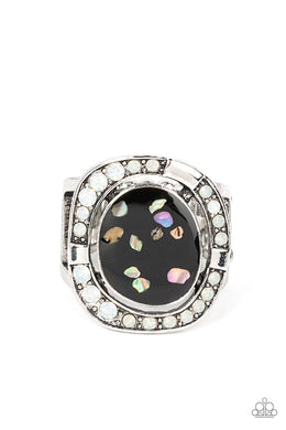 Beach Bijou Black Ring