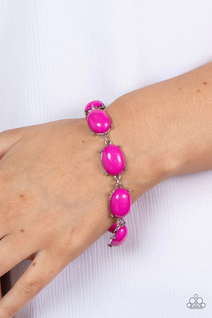 Confidently Colorful Pink Bracelet