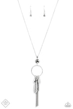 Load image into Gallery viewer, Tastefully Tasseled Silver Necklace