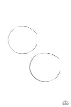 Load image into Gallery viewer, Seize the Sheen Silver Hoop earrings