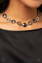 Load image into Gallery viewer, Rhinestone Rollout Silver Choker