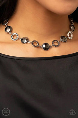 Rhinestone Rollout Silver Choker