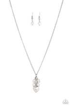 Load image into Gallery viewer, Pop It and Locket White Necklace