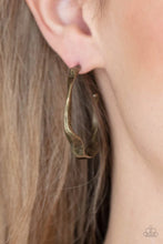 Load image into Gallery viewer, Coveted Curves Brass Hoop Earrings
