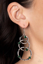 Load image into Gallery viewer, Revolving Radiance Green Earrings