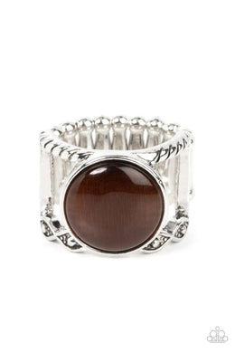 Clairvoyantly Cat’s Eye Brown Ring