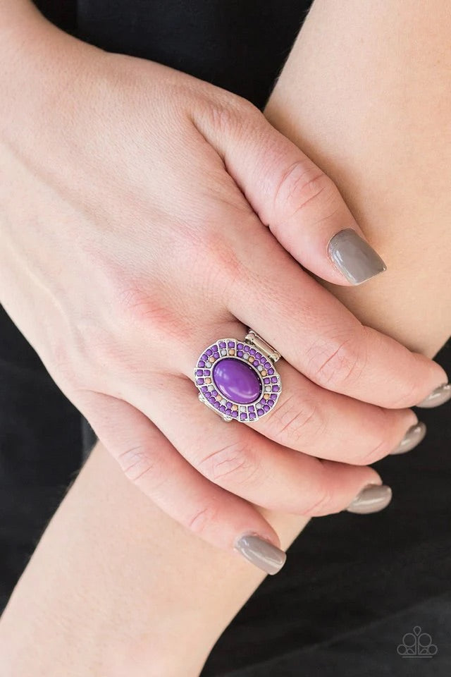 Colorfully Rustic Purple Ring