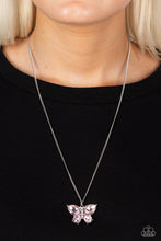 Load image into Gallery viewer, Free Flying Flutter Pink Necklace