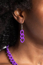 Load image into Gallery viewer, Painted Powerhouse Purple Necklace