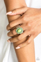 Load image into Gallery viewer, Colorfully Rustic Green Ring