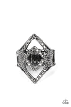 Load image into Gallery viewer, Diamond Duet Black Ring