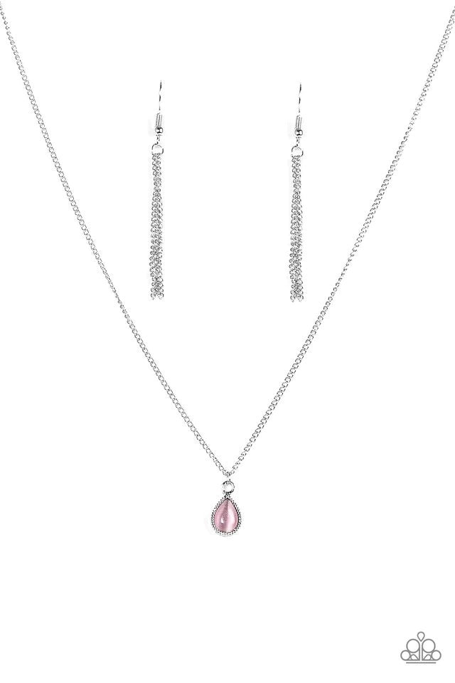 A Drop in the Ocean Pink Necklace