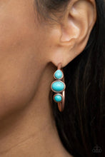 Load image into Gallery viewer, Dusky Charmer Copper Hoop Earrings