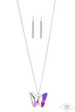 Load image into Gallery viewer, The Social Butterfly Effect Multi/Iridescent Necklace