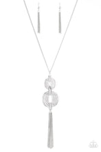 Load image into Gallery viewer, Timelessly Tasseled Silver Necklace