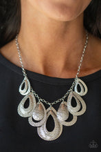 Load image into Gallery viewer, Teardrop Tempest Silver Necklace