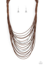 Load image into Gallery viewer, Nice CORD-ination Brown Necklace