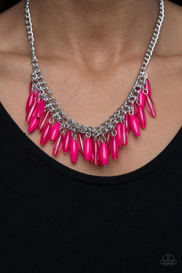 Beach House Hustle Pink Necklace