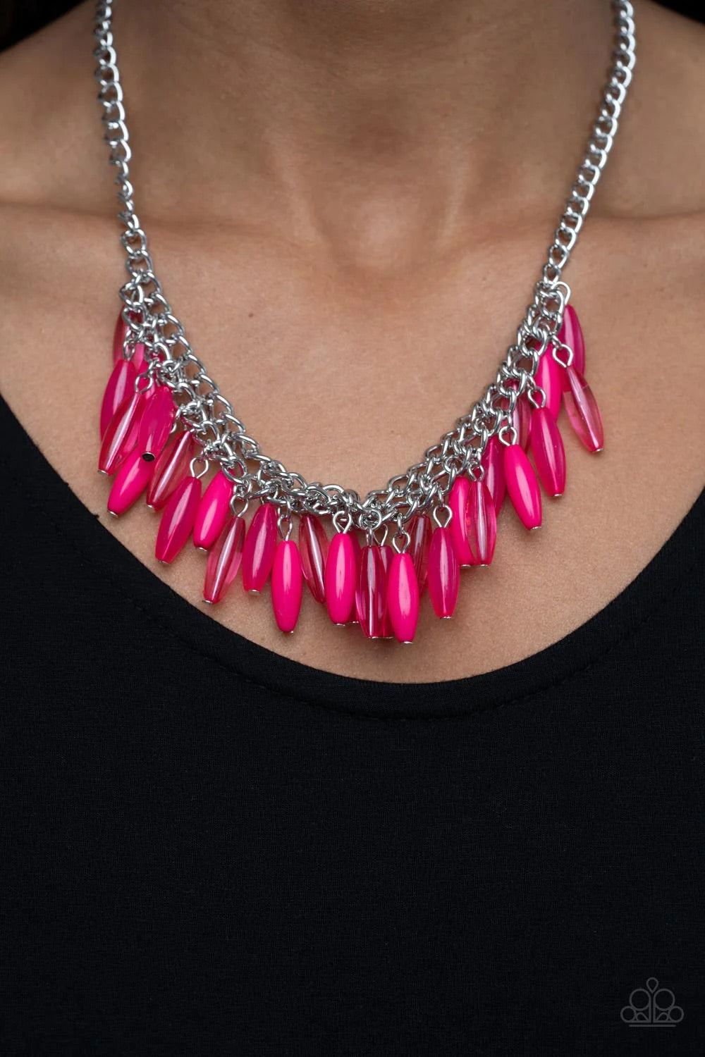 Beach House Hustle Pink Necklace