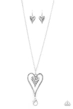 Load image into Gallery viewer, Hardened Hearts Silver Lanyard