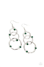 Load image into Gallery viewer, Revolving Radiance Green Earrings