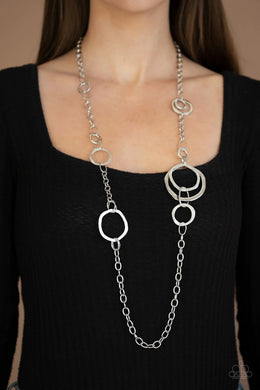 Amped Up Metallics Silver Necklace
